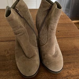 Suede booties